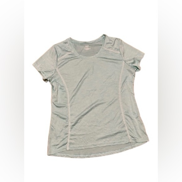 Zone Pro Tops - NWOT Zone Pro Teal Blue White Marl Moisture Wicking
Athletic Stretch Gym Top XL